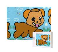 Phayah Running Cartoon Dog Puzzles For Adults 500 Pieces For Home Decor Children'S Intelligence Development Toys 20.4 X 15"