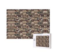 Phayah Rustic Lodge Bear Puzzles For Adults 300 Pieces For Home Decor Intelligence Development Toys 15.7 X 11"