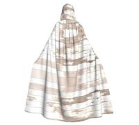 PHAYAH Rustic Old Barn Wood Pattern Adult Hooded Cloak For Masquerade Cosplay Halloween Witch Cloak Christmas Party Robe