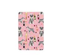 Phayah Schnauzer Pattern Lavender Scent Car Air Freshener Rectangle Card Hanging Hanging Scented Card 4 Pcs For Cars Closet Shoe