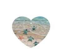 Phayah Sea Turtle Starfish Pattern Lavender Scent Car Air Freshener Heart Shape Card Hanging Hanging Scented Card 4 Pcs For Cars Closet Shoe