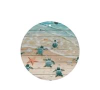 Phayah Sea Turtle Starfish Pattern Lavender Scent Car Air Freshener Round Shape Card Hanging Hanging Scented Card 4 Pcs For Cars Closet Shoe