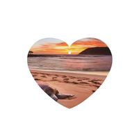 Phayah Sea Turtle Sunset Pattern Lavender Scent Car Air Freshener Heart Shape Card Hanging Hanging Scented Card 6 Pcs For Cars Closet Shoe