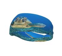 PHAYAH Sea Turtles pattern Sports headband suitable for running yoga basketball elastic moisture band