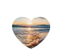 Phayah Sea Wave Pattern Lavender Scent Car Aroma Heart Shape Hanging Fragrance Tablet Car Interior Fragrance Freshener 6p
