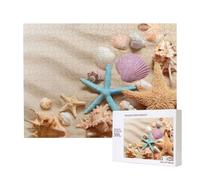 Phayah Seashells Starfish Puzzles For Adults 500 Pieces For Home Decor Intelligence Development Toys 20.4 X 15"