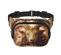 Phayah Shaggy Sheep Men Women Hip Bum Bag With Adjustable Strap For Outdoors Workout Traveling Casual Running Hiking Cycling
