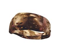 Phayah Shaggy Sheep Pattern Sports Headband Moisture Wicking Sweatband for Men Women Running Cycling Yoga Fitness Workout