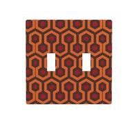 Phayah Shining Overlook Pattern Wall Plate Outlet Cover Double Toggle Light Switch Cover Size 4.5x4.5 in for Residential and Commercial Areas