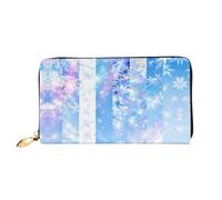 PHAYAH Shining Starlight Pattern Wallet Women Leather Wallet Credit Card Holder Clutch Long Ladies Billfold
