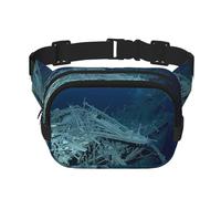 Phayah Shipwreck Under The Sea Men Women Hip Bum Bag With Adjustable Strap For Outdoors Workout Traveling Casual Running Hiking Cycling