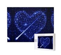 Phayah Shooting Star Heart Jigsaw Puzzles For Adults 500 Pieces.Home Decor Birthday Party For Men Women 20.4 X 15"
