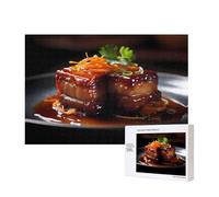 Phayah Simmer Fried Meat Dish Pattern Puzzle Unique Jigsaw Wall Art Picture For Home Decoration 300 Pcs