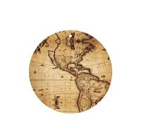 Phayah Simple World Map Pattern Lavender Scent Car Air Freshener Round Shape Card Hanging Hanging Scented Card 4 Pcs For Cars Closet Shoe