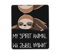 Phayah Sloth My Spirit Animal Pattern Mouse Pads, Portable Wireless Mouse Pad, Non-Slip Rubber Base Laptop Mousepad Smooth Surface for Office & Travel 10 X 12 Inch