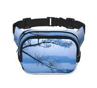 Phayah Small Flower On Thin Twig Men Women Hip Bum Bag With Adjustable Strap For Outdoors Workout Traveling Casual Running Hiking Cycling