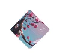 Phayah Small Pink Flowers Pattern Lavender Scent Car Aroma Square Hanging Fragrance Tablet Car Interior Fragrance Freshener 6p