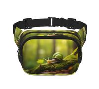 Phayah Snail On Moss Men Women Hip Bum Bag With Adjustable Strap For Outdoors Workout Traveling Casual Running Hiking Cycling