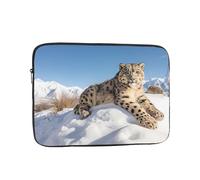 PHAYAH Snow Leopard Patterned Laptop Sleeve Bag, 12 Inch Shockproof Slim Laptop Bag Briefcase Carrying Laptop Cover