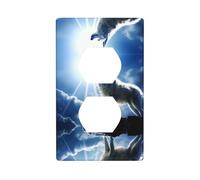 Phayah Snow Wolf at The Peak Pattern Outlet Covers Wall Plate Receptacle Duplex Light Switch Cover Plate Single Dual Plug Electrical Switchplate
