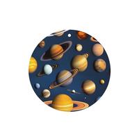 Phayah Solar System Planets Pattern Lavender Scent Car Air Freshener Round Shape Card Hanging Hanging Scented Card 6 Pcs For Cars Closet Drawer