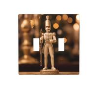 Phayah Soldier Toys Pattern Double Light Switch Cover Plates Decorative Wall Plate Double Toggle Lightswitch Cover