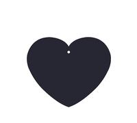 Phayah Solid Color Black Pattern Lavender Scent Car Air Freshener Heart Shape Card Hanging Hanging Scented Card 6 Pcs For Cars Closet Drawer