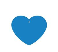 Phayah Solid Color Blue Pattern Lavender Scent Car Air Freshener Heart Shape Card Hanging Hanging Scented Card 4 Pcs For Cars Closet Drawer