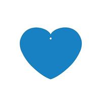 Phayah Solid Color Blue Pattern Lavender Scent Car Aroma Heart Shape Hanging Fragrance Tablet Car Interior Fragrance Freshener 6p