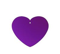 Phayah Solid Color Dark Purple Pattern Lavender Scent Car Air Freshener Heart Shape Card Hanging Hanging Scented Card 6 Pcs For Cars Closet Drawer