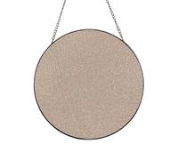 Phayah Solid Color Light Brown Print Glass Window Hanging Sun Catchers Suncatcher Decor For Birthday For Home Garden Porch 4in（10cm）