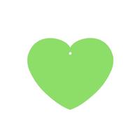 Phayah Solid Color Light Green Pattern Lavender Scent Car Air Freshener Heart Shape Card Hanging Hanging Scented Card 4 Pcs For Cars Closet Drawer