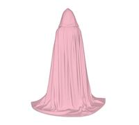 PHAYAH Solid Color Pink Pattern Halloween Witch Witchcraft Hooded Robe Cape Christmas Hoodie Cosplay Masquerade Party Dress Gift Costume S