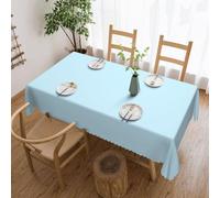 PHAYAH Solid Color Small Fresh Pattern Tablecloth Laciness 54 X 72 in Table Fabric Farmhouse Decorative for Holiday Home Party Buffet Party