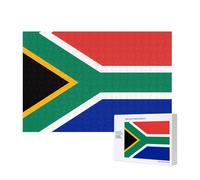 Phayah South Africa Flag Puzzles For Adults 300 Pieces For Home Decor Children'S Intelligence Development Toys 15.7 X 11"