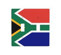 Phayah South African Flag Pattern Light Switch Cover Decorative Double Toggle Wall Plate Outlet Cover for Bedroom Living Room 4.5 X 4.5 in