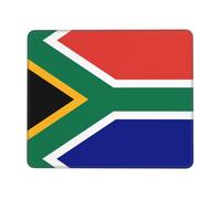PHAYAH South African Flag Pattern Mouse Pad with Anti-Fray Stitching with Non-Slip Rubber Base, Gaming Mouse Mat for Laptop, Office & Home 7.9 X 9.5 in