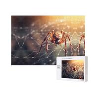 Phayah Spider-Knowledge Puzzles 300 Piece For Jigsaw Puzzle Wooden Puzzle For Family Friend Home Decor Wall Art 15.7 X 11 In