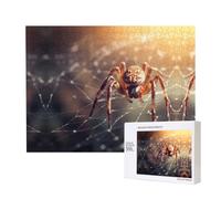 Phayah Spider-Knowledge Puzzles 500 Piece For Jigsaw Puzzle Wooden Puzzle For Family Friend Home Decor Wall Art 20.4 X 15 In
