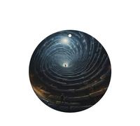 Phayah Spiral Into Infinity Pattern Lavender Scent Car Aroma Round Shape Hanging Fragrance Tablet Car Interior Fragrance Freshener 4p