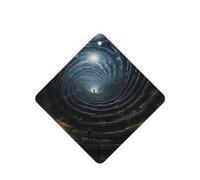 Phayah Spiral Into Infinity Pattern Lavender Scent Car Aroma Square Hanging Fragrance Tablet Car Interior Fragrance Freshener 6p