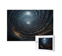 Phayah Spiral Into Infinity Puzzles 300 Piece For Jigsaw Puzzle Wooden Puzzle For Family Friend Home Decor Wall Art 15.7 X 11 In