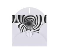 PHAYAH Spiral Optical Illusion Gif Pattern Blank Greeting Cards 10 With White Envelopes For Christmas, Wedding Anniversaries And Party Invitations