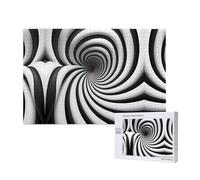 Phayah Spiral Optical Illusion GIF Pattern Puzzle Unique Jigsaw Wall Art Picture for Home Decoration 1000 Pcs