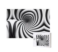 Phayah Spiral Optical Illusion GIF Pattern Puzzle Unique Jigsaw Wall Art Picture for Home Decoration 300 Pcs