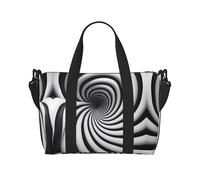 Phayah Spiral Optical Illusion GIF Travel Duffle Bag Weekender Overnight Gym Tote for Women Girls Shoulder Bag Workout Water Resistant