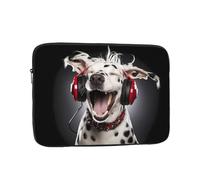 PHAYAH Spotted Dog Singing Patterned Laptop Sleeve Bag, 15 Inch Shockproof Laptop Sleeve, Slim Laptop Bag,...