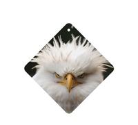 Phayah Square Car Air Fresheners Cards 4 Pcs Bald Eagle Pattern Auto Aromatherapy Tablets Hanging Scented Card - Lavender Scent