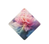 Phayah Square Car Air Fresheners Cards 4 Pcs Cloud Smoke Flower Pattern Auto Aromatherapy Tablets Hanging Scented Card - Lavender Scent