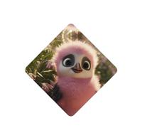 Phayah Square Car Air Fresheners Cards 4 Pcs Cute Pink Penguin Pattern Auto Aromatherapy Tablets Hanging Scented Card - Lavender Scent